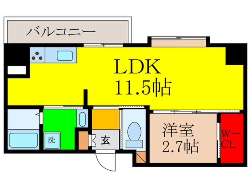 間取図 グランコート茨木永代町