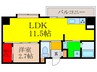 グランコート茨木永代町 1LDKの間取り