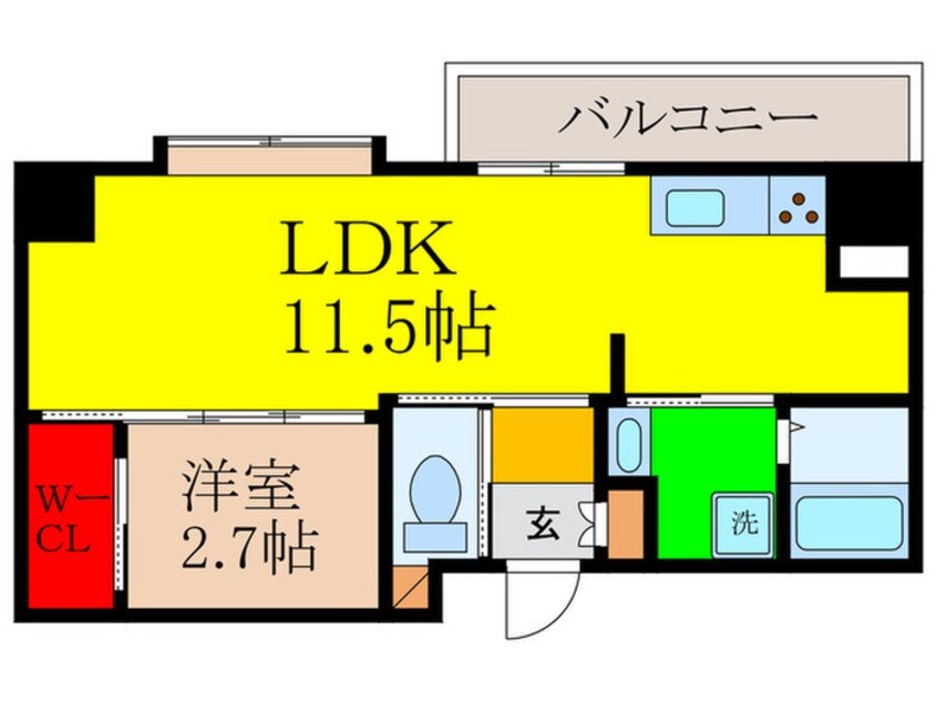 間取図 グランコート茨木永代町