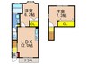 コルヌイエ 2LDKの間取り