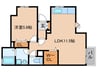 メイプルホ－ム壱番館 1LDKの間取り