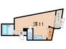 コスモハイツ 1Rの間取り