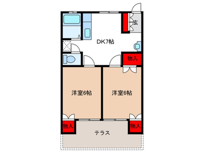 間取図 フラワーアレー瀬川