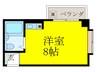 タムラビル 1Rの間取り