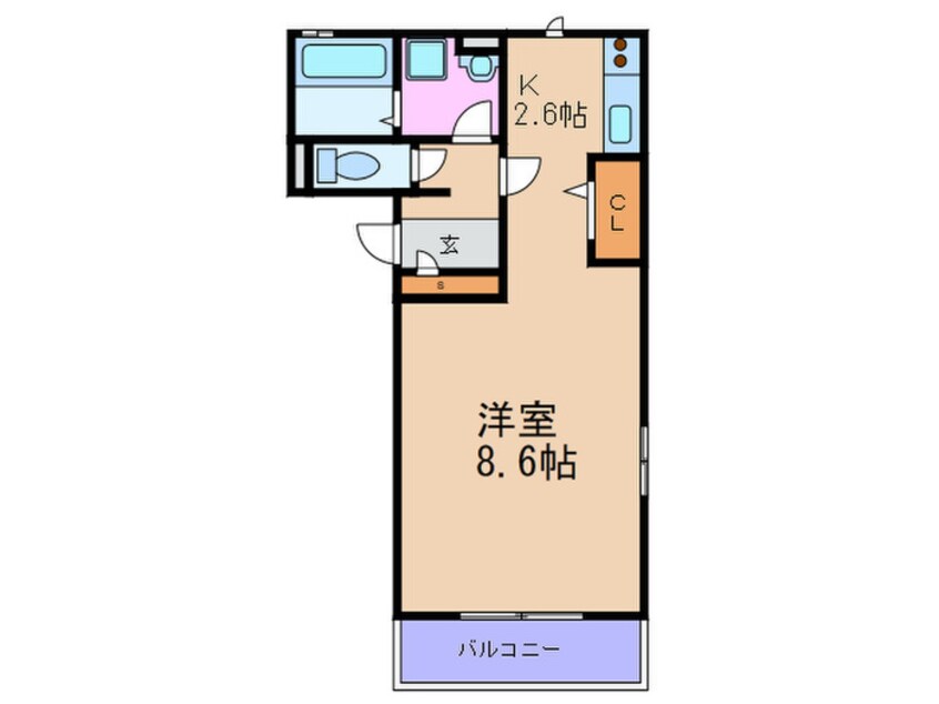 間取図 ロシュコ－ト福島