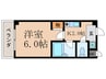 パライッソＹｕｍｉ 1Kの間取り