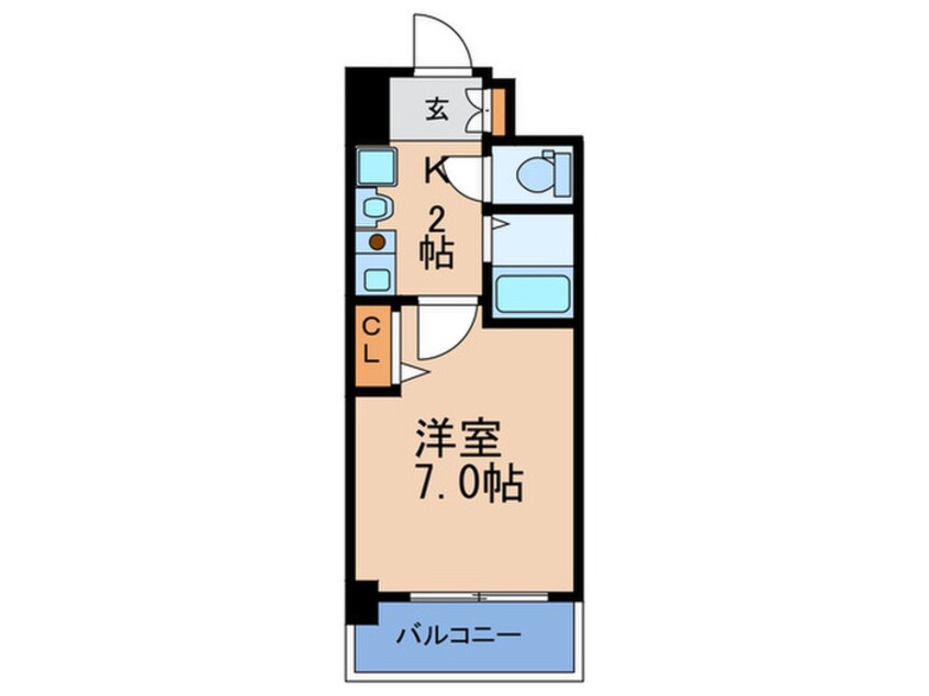 間取図 エスリード新梅田(902)