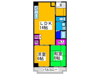 間取図 ＫＲグランドイン