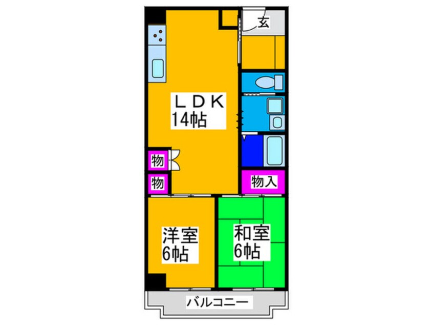 間取図 ＫＲグランドイン