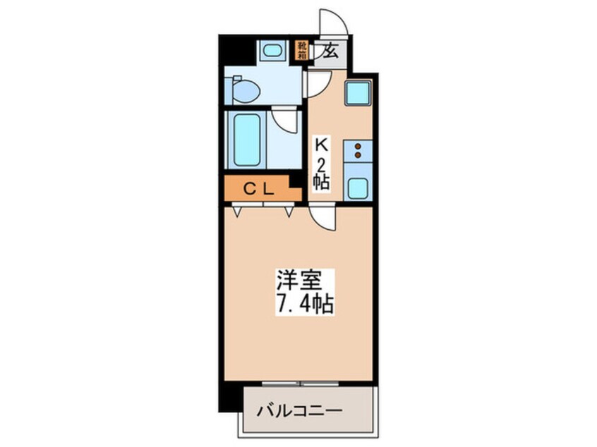 間取図 リアーレ北田辺