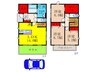 吹田市元町貸戸建 3LDKの間取り