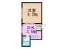 ときわハ－バ－ハイツ 1DKの間取り