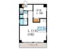 ESPERANZA御所西 1LDKの間取り