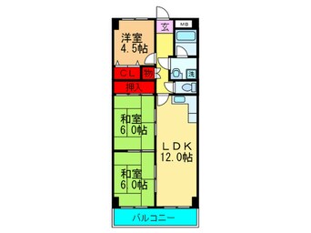 間取図 ハイツひとつまつ２番館