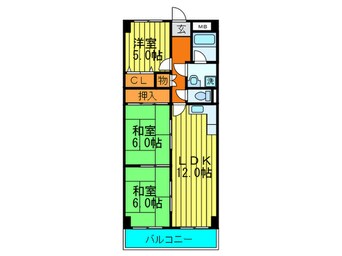 間取図 ハイツひとつまつ２番館