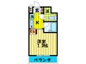 エクセレント今市 1Kの間取り