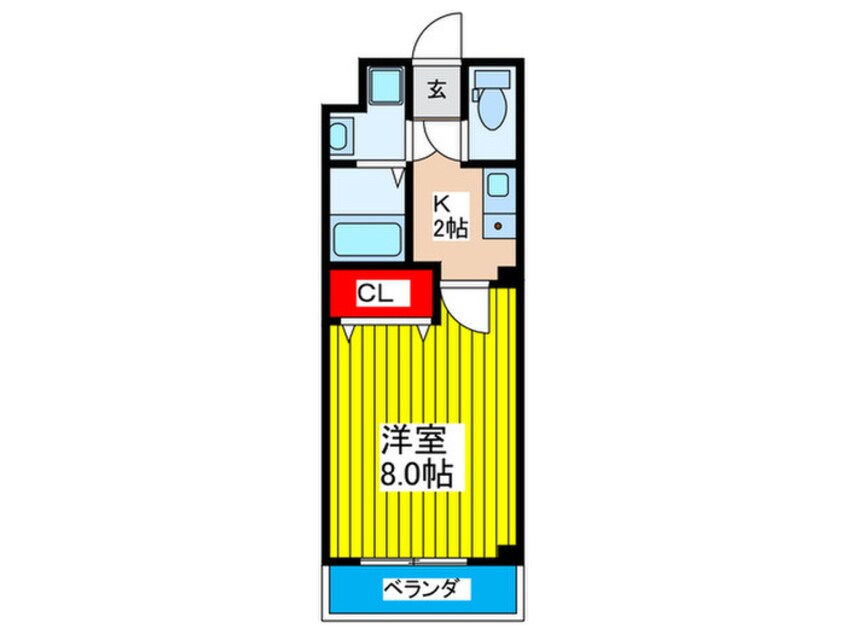 間取図 Fr.Imp大阪城東