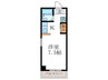 フォレスト 1Kの間取り