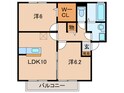 サンハイツ岡Ⅴの間取図