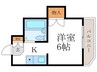 グラシィオ中久世 1Kの間取り