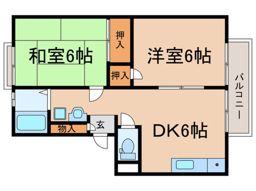 間取図 広野ハイムB棟