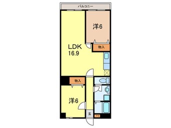 間取図 グロリオーサ甲東