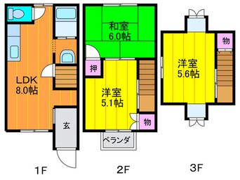 間取図 溝口ハイツ