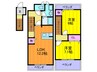 メゾン河北 2LDKの間取り