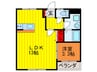 GLANZ HAUS 1LDKの間取り