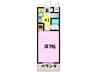 クロスロ－ド北池田 1Kの間取り