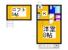 ヨーロピアンくみの木 1Kの間取り