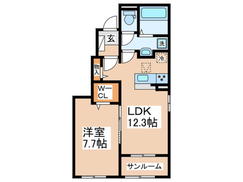 間取図 クルールD