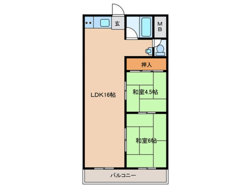 間取図 宝田マンション