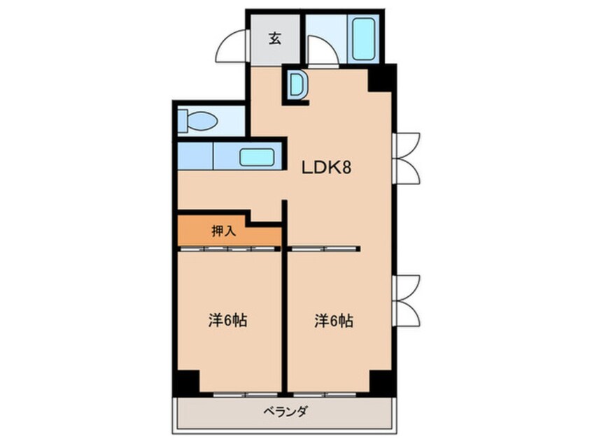 間取図 セントポーリア太秦Ⅱ