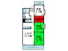 アスティオン江坂 3LDKの間取り