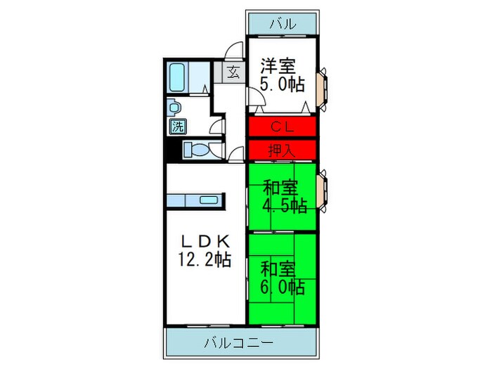 間取り図 アスティオン江坂