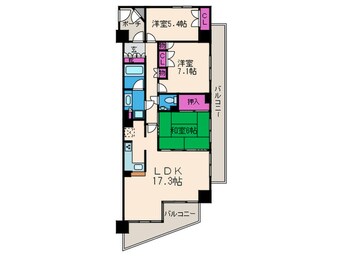 間取図 ﾊﾟｰｸ・ﾊｲﾑ池田ﾋﾙｽﾞｶﾞｰﾃﾞﾝ（108）