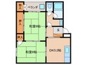 マンションかどわきの間取図