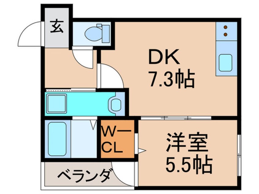 間取図 フジパレス沢ノ町駅南