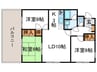 パラッツオ桂 3LDKの間取り