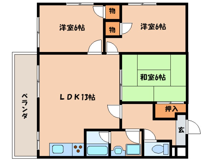 間取図 パラッツオ桂