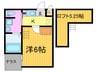 ＷＥＳＴ９京都駅 1Kの間取り