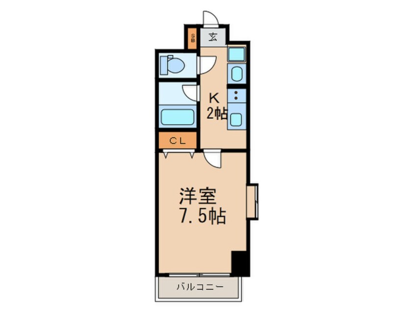 間取図 パークビュー王子公園駅前