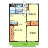 リレントコート 2LDKの間取り