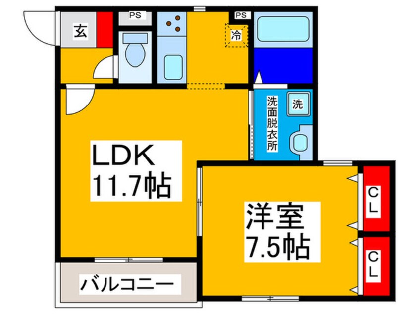 間取図 仮）堺市東区高松共同住宅