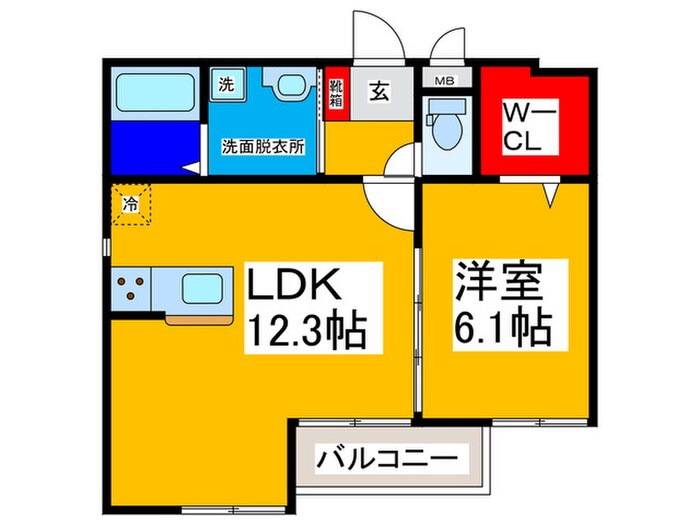 間取り図 仮）堺市東区高松共同住宅