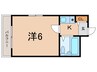 アリスト北夙川 1Kの間取り