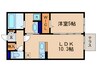 シャルマン　トリシティ 1LDKの間取り