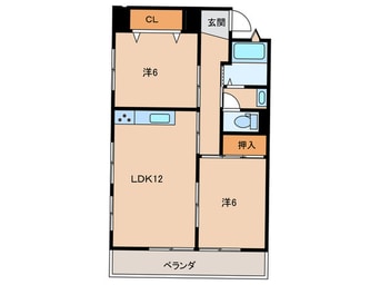 間取図 グリーンハイツ武庫之荘（502）