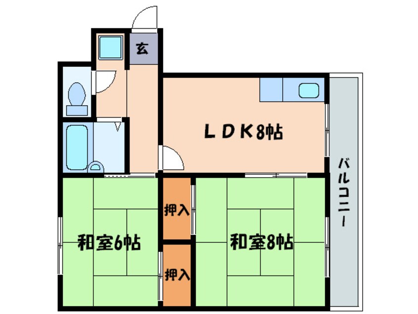 間取図 ヴィラコーポ清水